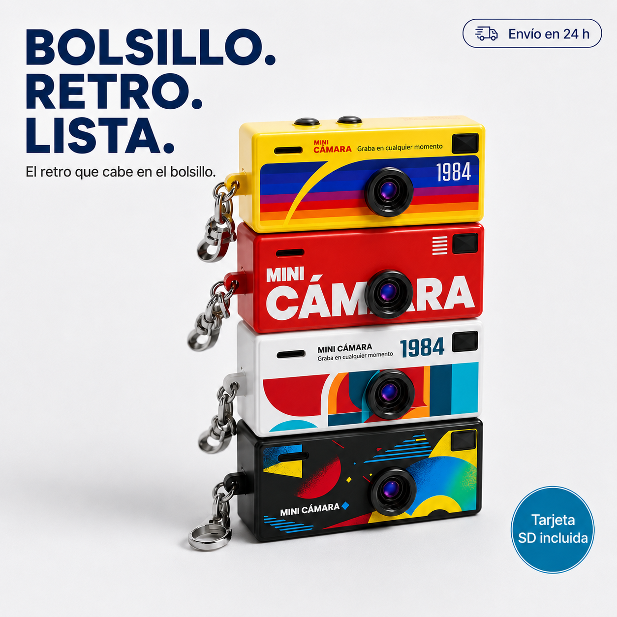 Retrokamera i fickformat